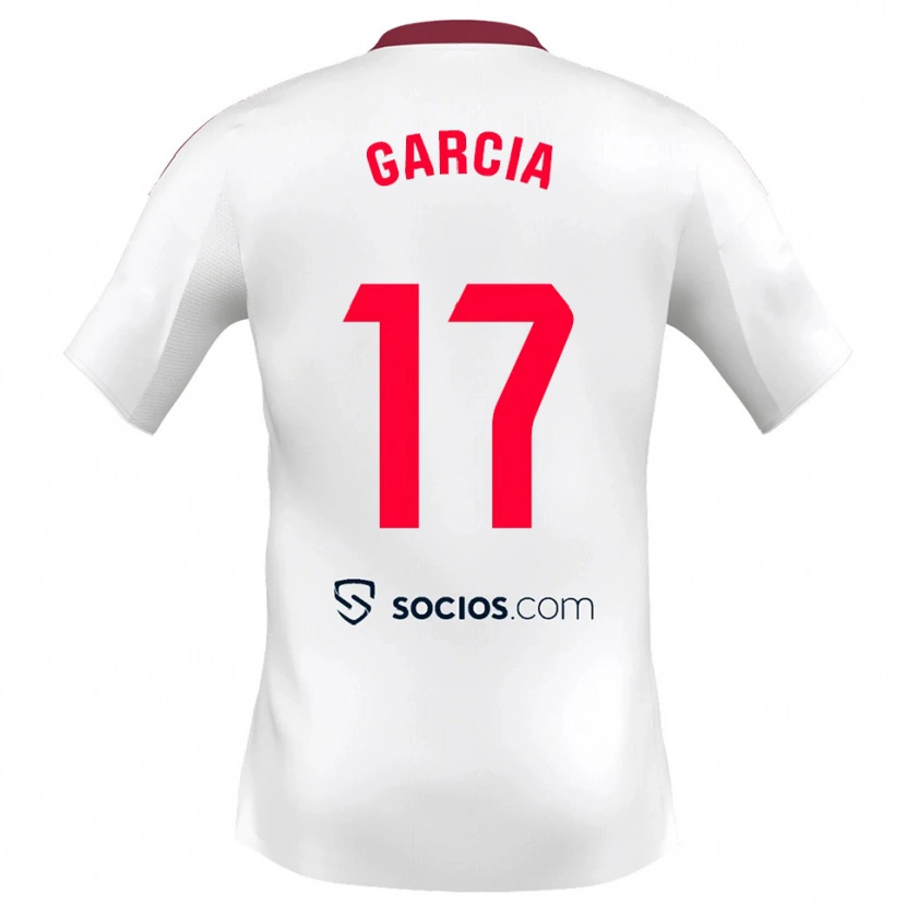 Danxen Kinder Débora García #17 Weiß Rot Heimtrikot Trikot 2025/26 T-Shirt Schweiz