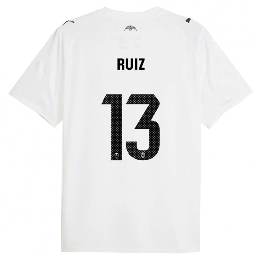 Danxen Kinder Nil Ruiz #13 Weiß Schwarz Heimtrikot Trikot 2025/26 T-Shirt Schweiz