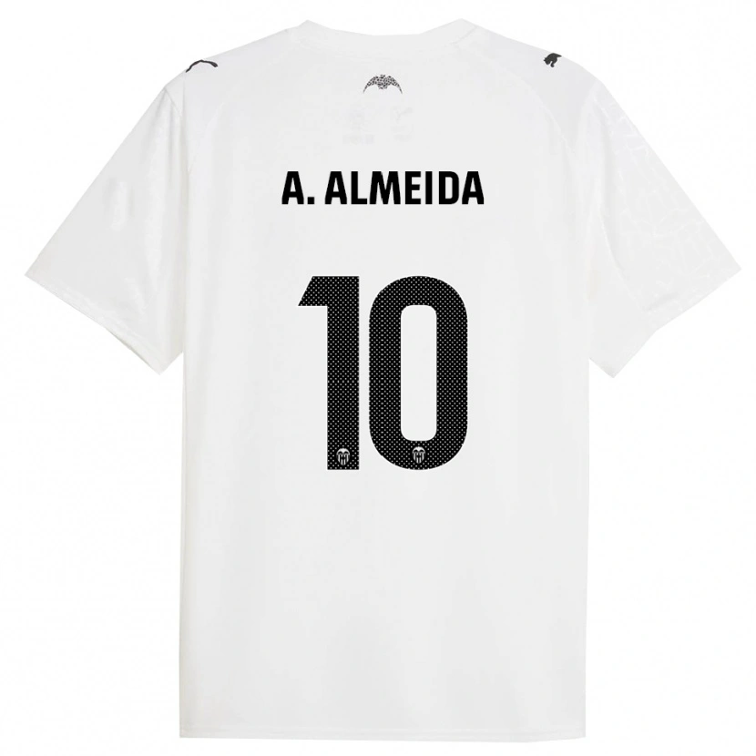 Danxen Kinder André Almeida #10 Weiß Schwarz Heimtrikot Trikot 2025/26 T-Shirt Schweiz