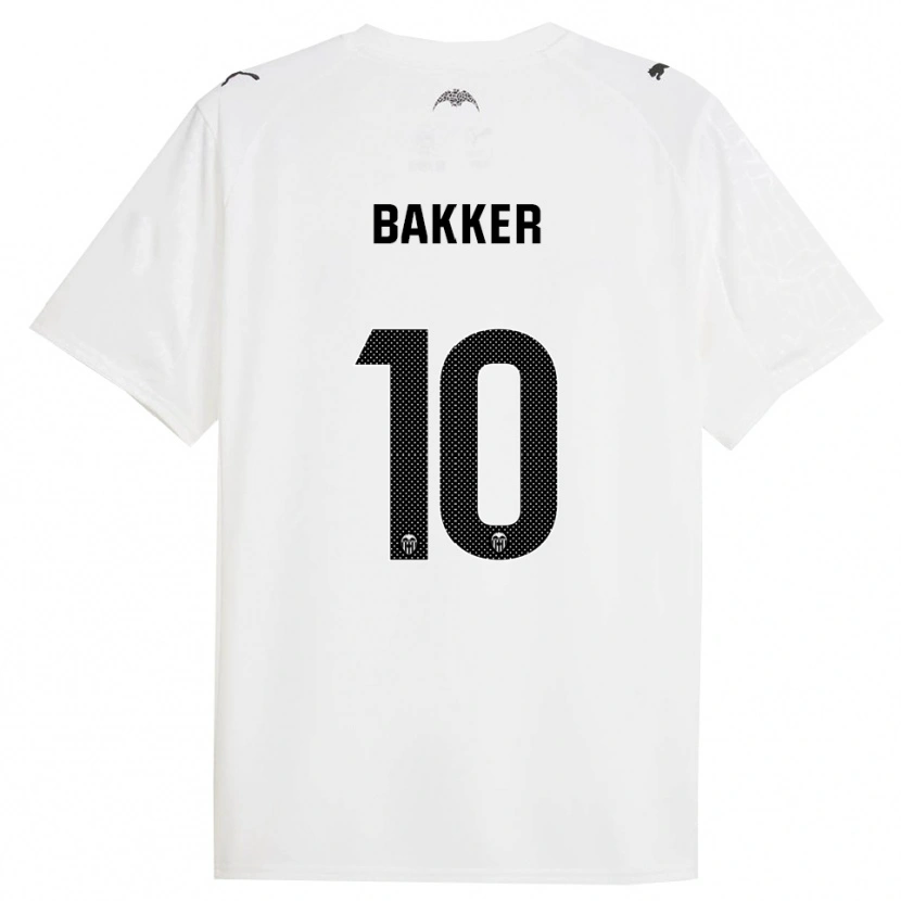 Danxen Kinder Linda Bakker #10 Weiß Schwarz Heimtrikot Trikot 2025/26 T-Shirt Schweiz