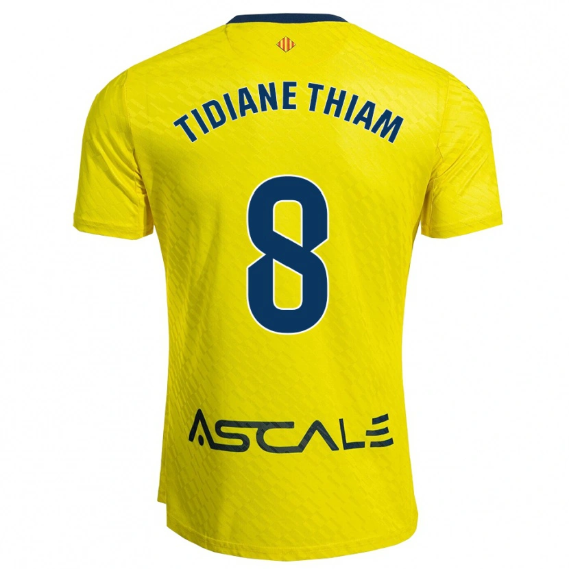 Danxen Kinder Cheikh Tidiane Thiam #8 Gelb Marine Heimtrikot Trikot 2025/26 T-Shirt Schweiz