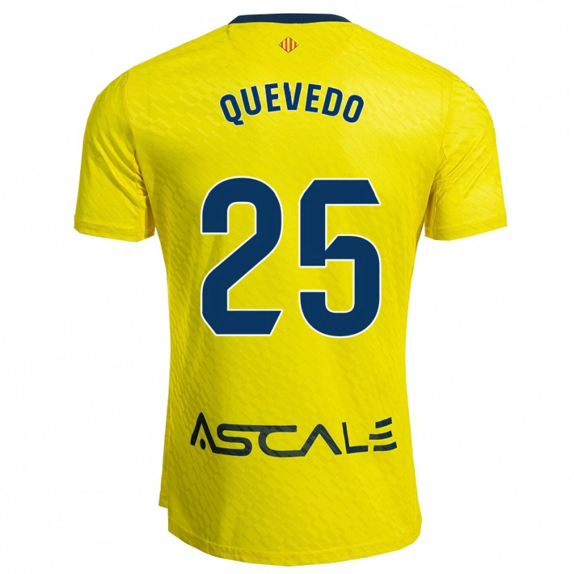 Danxen Kinder Alex Quevedo #25 Gelb Marine Heimtrikot Trikot 2025/26 T-Shirt Schweiz
