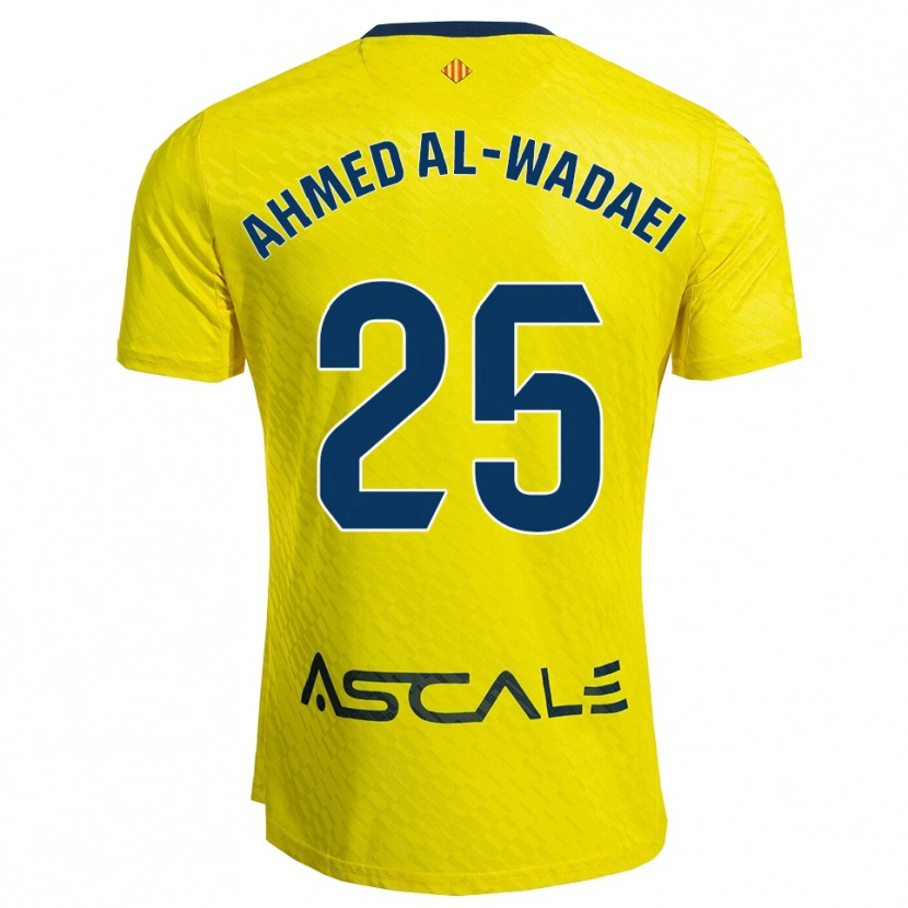 Danxen Kinder Sayed Ahmed Al-Wadaei #25 Gelb Marine Heimtrikot Trikot 2025/26 T-Shirt Schweiz