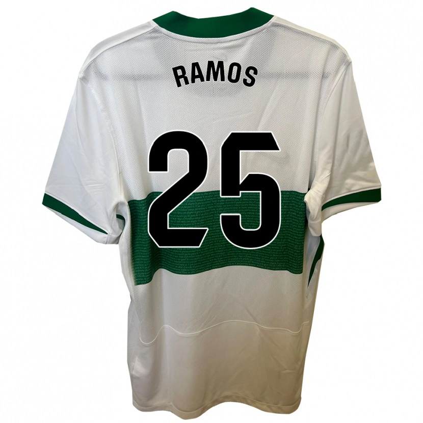 Danxen Kinder Alejandro Ramos #25 Weiß Grün Heimtrikot Trikot 2025/26 T-Shirt Schweiz