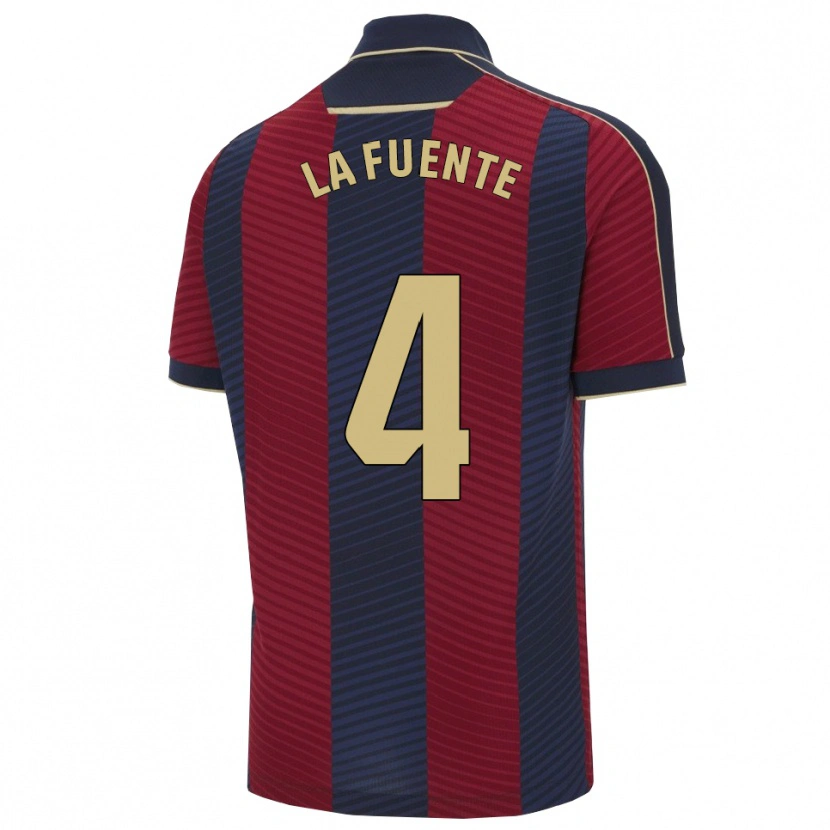 Danxen Kinder Adrián De La Fuente #4 Rot Marine Heimtrikot Trikot 2025/26 T-Shirt Schweiz