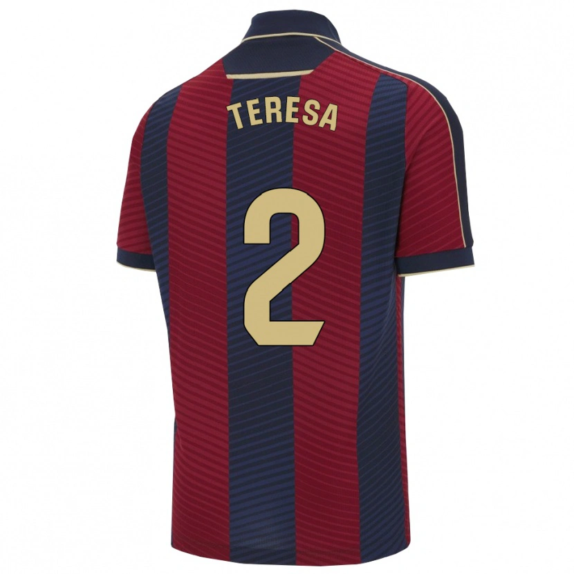 Danxen Kinder Teresa Mérida #2 Rot Marine Heimtrikot Trikot 2025/26 T-Shirt Schweiz