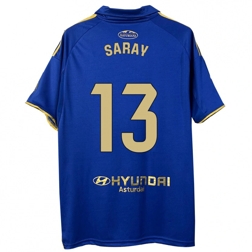 Danxen Kinder Saray Vázquez Alonso #13 Blau Gold Heimtrikot Trikot 2025/26 T-Shirt Schweiz