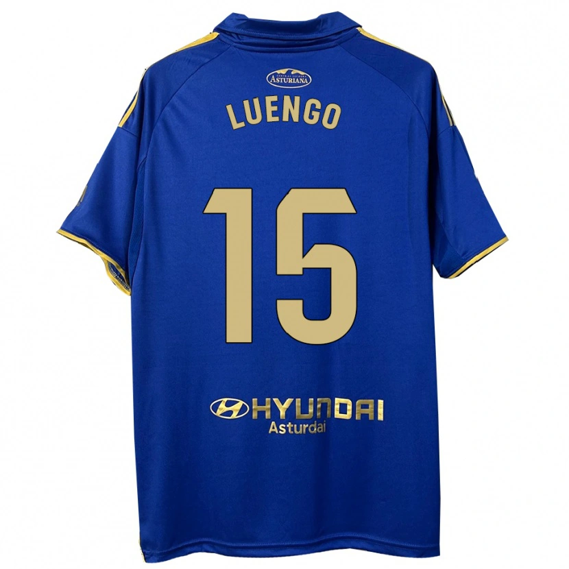 Danxen Kinder Oier Luengo #15 Blau Gold Heimtrikot Trikot 2025/26 T-Shirt Schweiz