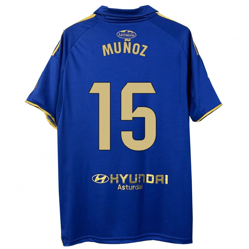 Danxen Kinder Curro Muñoz #15 Blau Gold Heimtrikot Trikot 2025/26 T-Shirt Schweiz