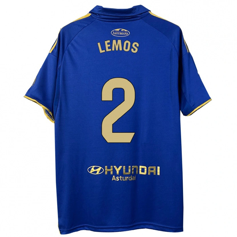 Danxen Kinder Álvaro Lemos #2 Blau Gold Heimtrikot Trikot 2025/26 T-Shirt Schweiz