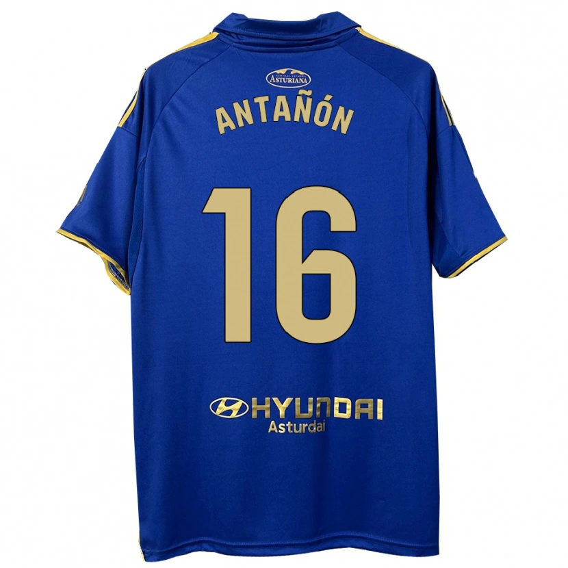 Danxen Kinder Lucas Antañón #16 Blau Gold Heimtrikot Trikot 2025/26 T-Shirt Schweiz