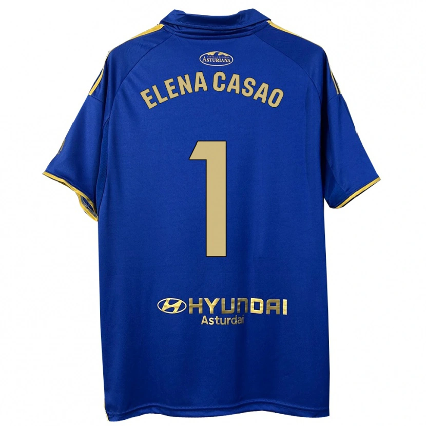 Danxen Kinder Elena Casao López #1 Blau Gold Heimtrikot Trikot 2025/26 T-Shirt Schweiz