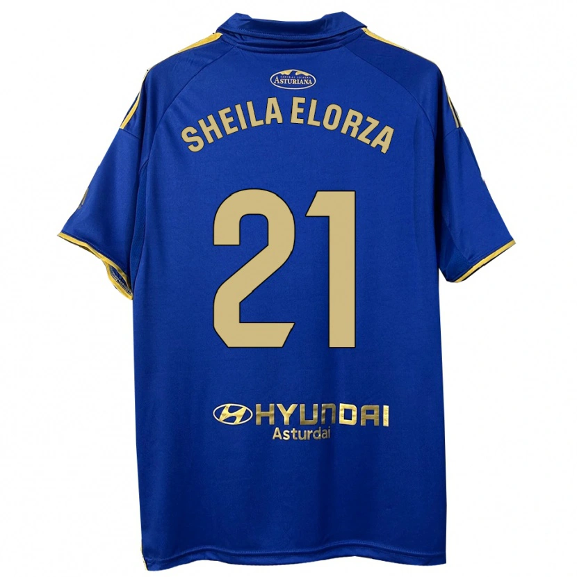 Danxen Kinder Sheila Elorza #21 Blau Gold Heimtrikot Trikot 2025/26 T-Shirt Schweiz