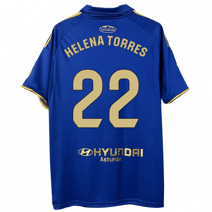 Danxen Kinder Helena Torres Maiquez #22 Blau Gold Heimtrikot Trikot 2025/26 T-Shirt Schweiz