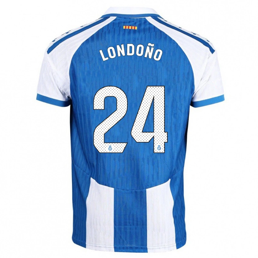 Danxen Kinder Miguel Londoño #24 Blau Weiß Heimtrikot Trikot 2025/26 T-Shirt Schweiz