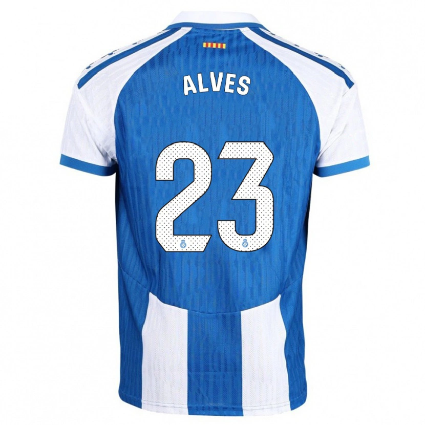 Danxen Kinder Lucas Alves #23 Blau Weiß Heimtrikot Trikot 2025/26 T-Shirt Schweiz