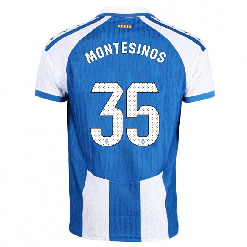 Danxen Kinder Pol Montesinos #35 Blau Weiß Heimtrikot Trikot 2025/26 T-Shirt Schweiz
