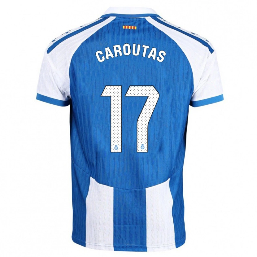 Danxen Kinder Tim Caroutas #17 Blau Weiß Heimtrikot Trikot 2025/26 T-Shirt Schweiz