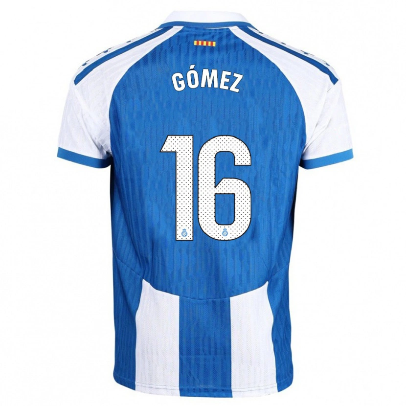 Danxen Kinder Ferran Gómez #16 Blau Weiß Heimtrikot Trikot 2025/26 T-Shirt Schweiz
