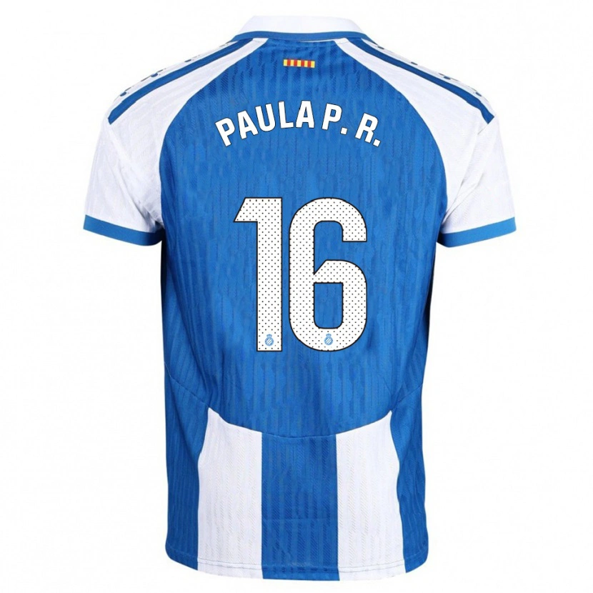 Danxen Kinder Paula Perea Ramírez #16 Blau Weiß Heimtrikot Trikot 2025/26 T-Shirt Schweiz
