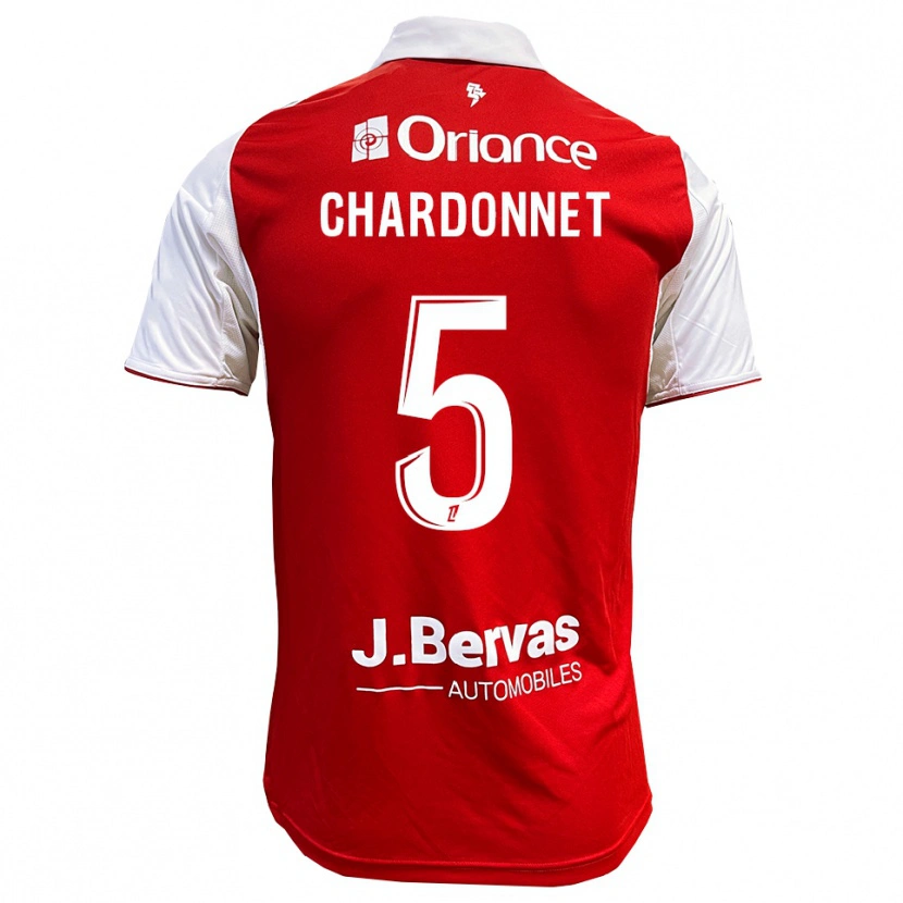 Danxen Kinder Brendan Chardonnet #5 Rot Weiß Heimtrikot Trikot 2025/26 T-Shirt Schweiz