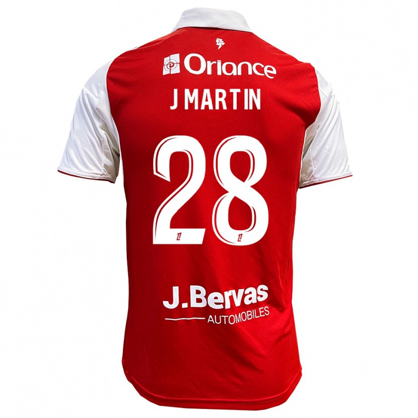 Danxen Kinder Jonas Martin #28 Rot Weiß Heimtrikot Trikot 2025/26 T-Shirt Schweiz
