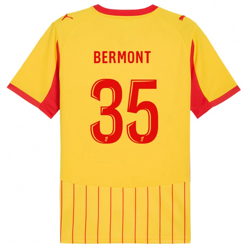 Danxen Kinder Anthony Bermont #35 Gelb Rot Heimtrikot Trikot 2025/26 T-Shirt Schweiz