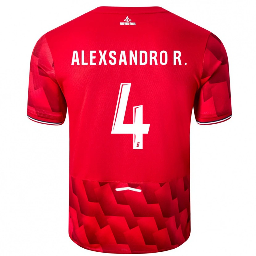 Danxen Kinder Alexsandro #4 Rot Weiß Heimtrikot Trikot 2025/26 T-Shirt Schweiz