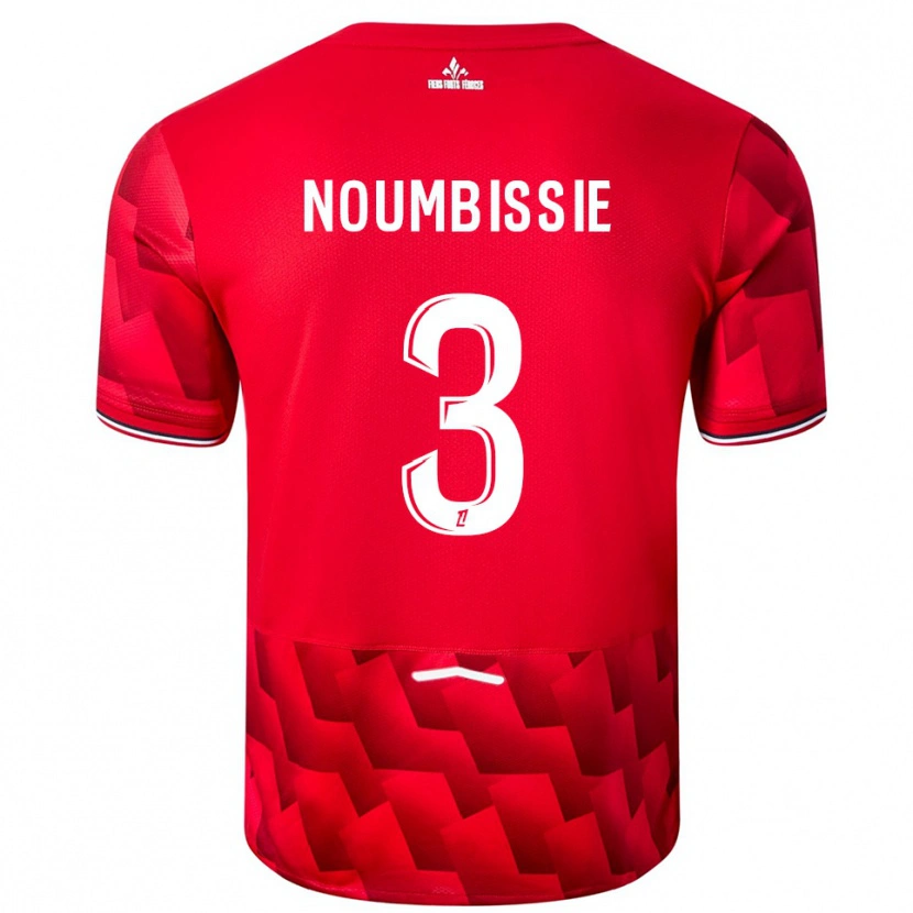 Danxen Kinder Stéphane Noumbissie #3 Rot Weiß Heimtrikot Trikot 2025/26 T-Shirt Schweiz