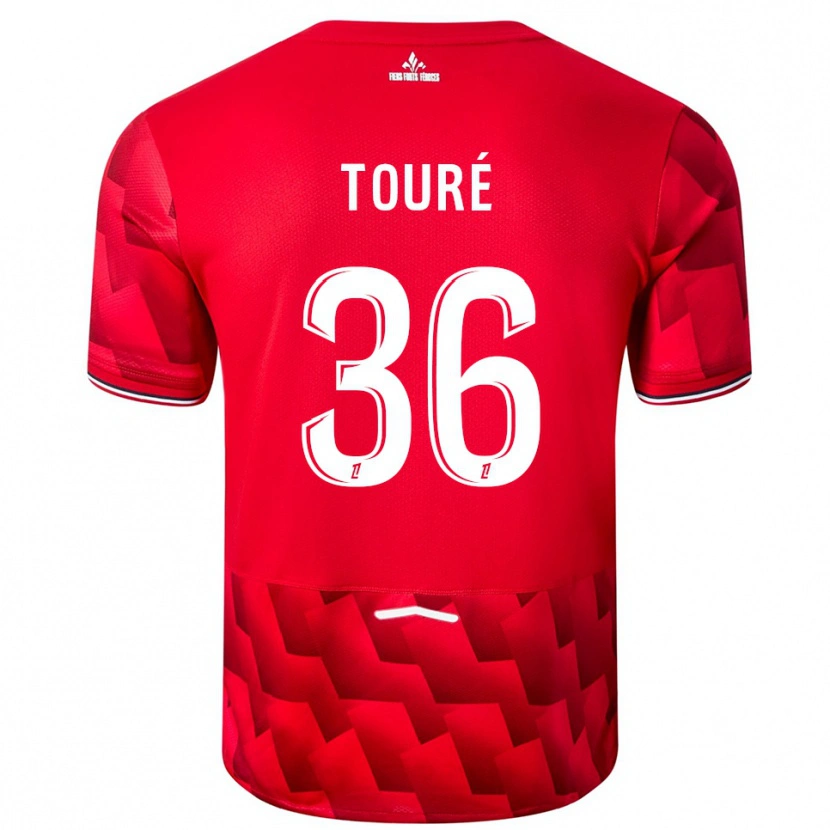Danxen Kinder Ousmane Touré #36 Rot Weiß Heimtrikot Trikot 2025/26 T-Shirt Schweiz
