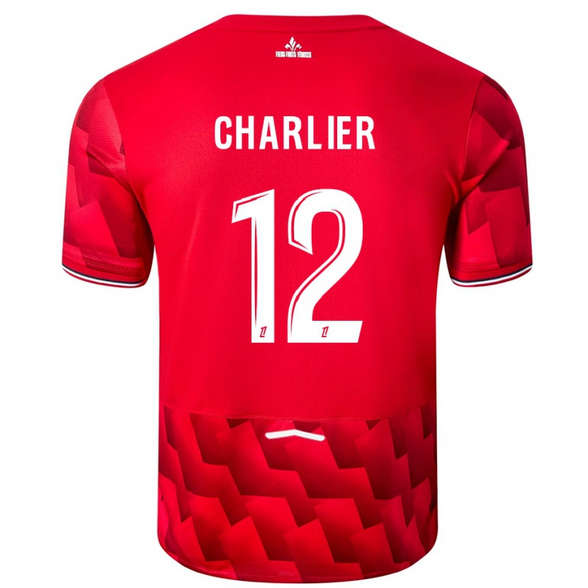 Danxen Kinder Amaury Charlier #12 Rot Weiß Heimtrikot Trikot 2025/26 T-Shirt Schweiz