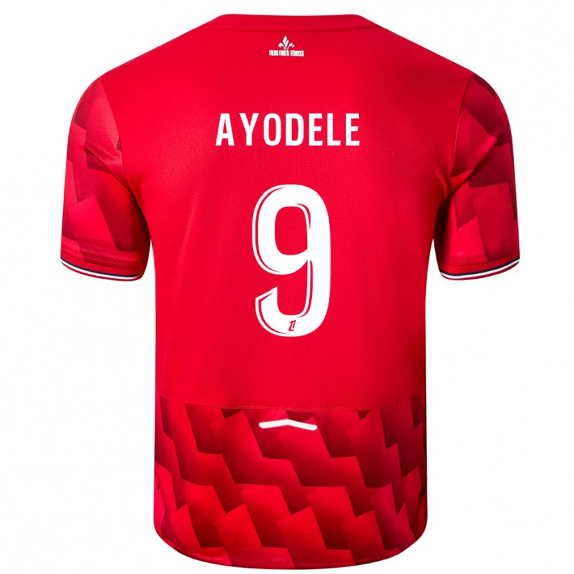 Danxen Kinder Adeshina Ayodele #9 Rot Weiß Heimtrikot Trikot 2025/26 T-Shirt Schweiz