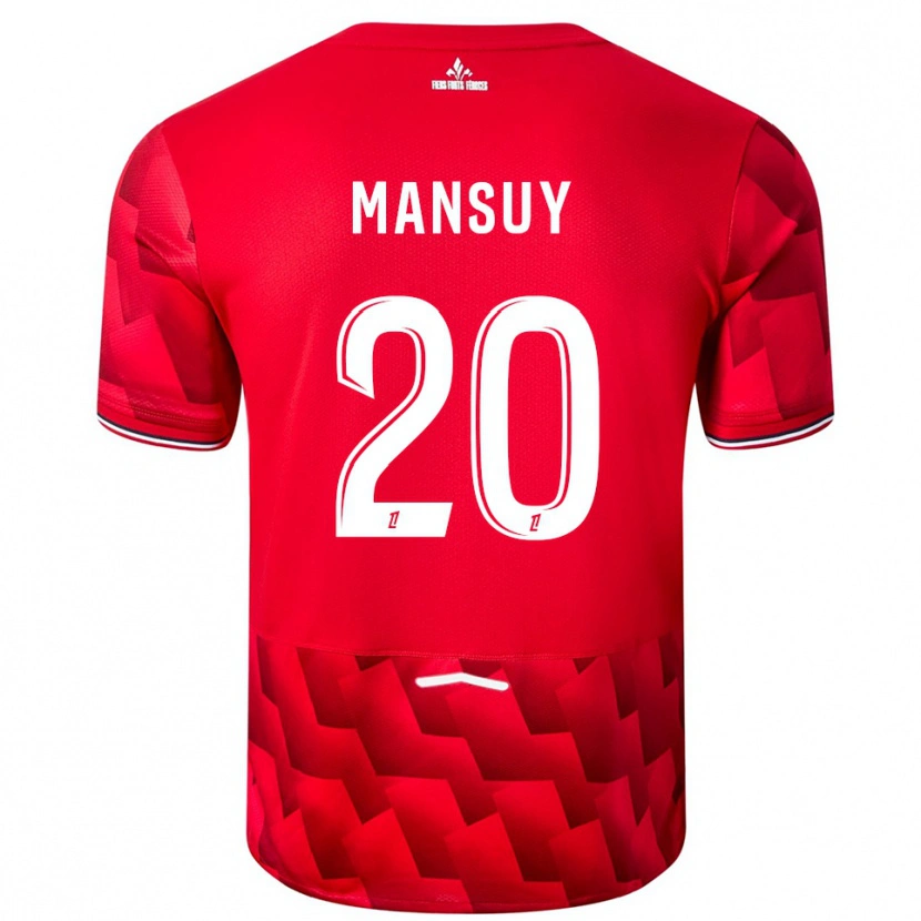 Danxen Kinder Heloise Mansuy #20 Rot Weiß Heimtrikot Trikot 2025/26 T-Shirt Schweiz