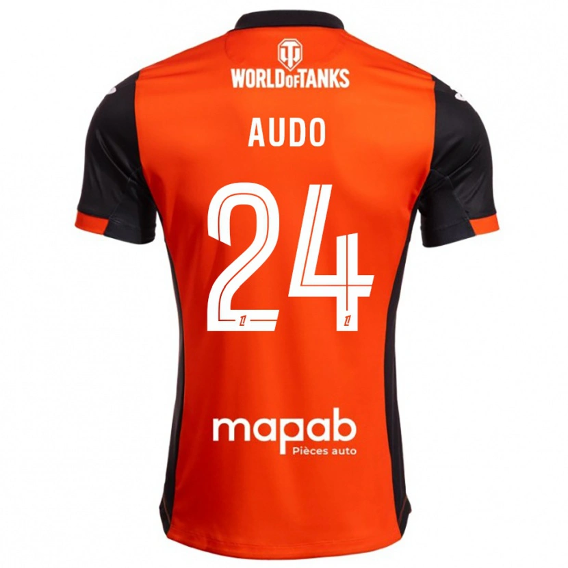 Danxen Kinder Noémie Audo #24 Schwarz Orange Heimtrikot Trikot 2025/26 T-Shirt Schweiz