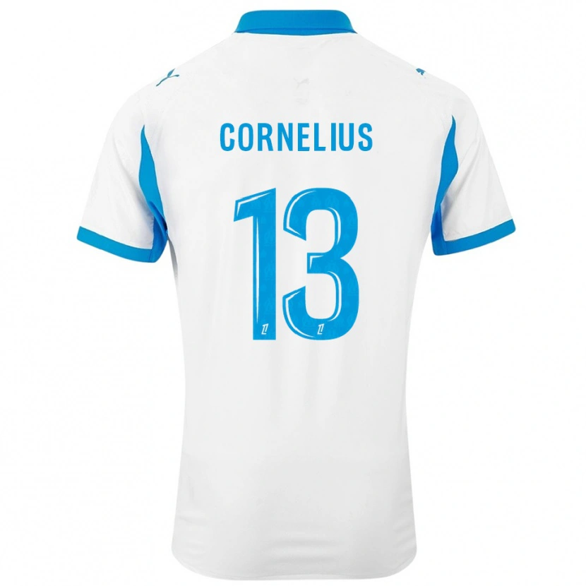 Danxen Kinder Derek Cornelius #13 Weiß Himmelblau Heimtrikot Trikot 2025/26 T-Shirt Schweiz