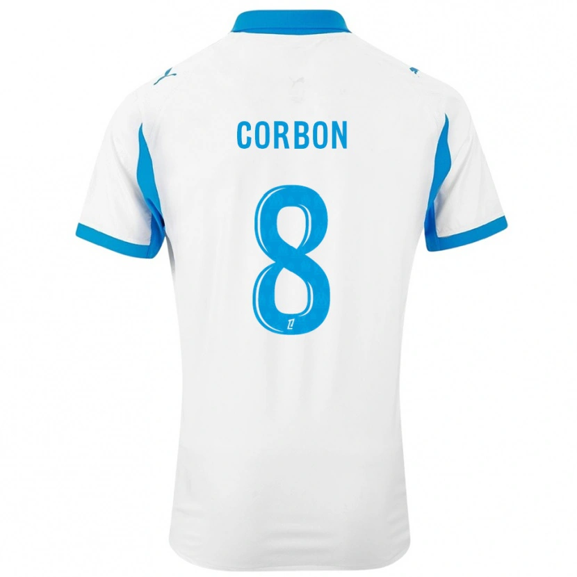 Danxen Kinder Max Corbon #8 Weiß Himmelblau Heimtrikot Trikot 2025/26 T-Shirt Schweiz