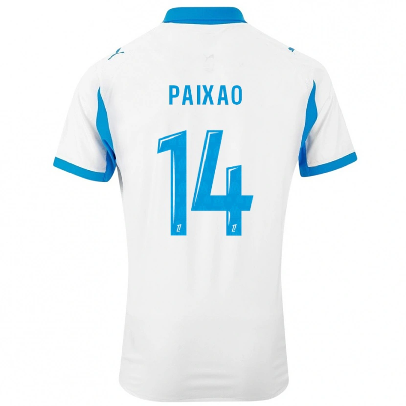 Danxen Kinder Igor Paixão #14 Weiß Himmelblau Heimtrikot Trikot 2025/26 T-Shirt Schweiz