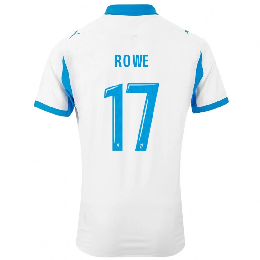 Danxen Kinder Jonathan Rowe #17 Weiß Himmelblau Heimtrikot Trikot 2025/26 T-Shirt Schweiz