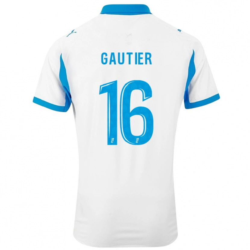 Danxen Kinder Elisa Gautier #16 Weiß Himmelblau Heimtrikot Trikot 2025/26 T-Shirt Schweiz
