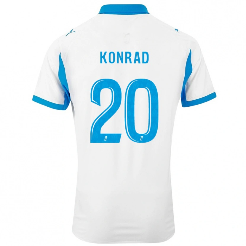 Danxen Kinder Konrad De La Fuente #20 Weiß Himmelblau Heimtrikot Trikot 2025/26 T-Shirt Schweiz