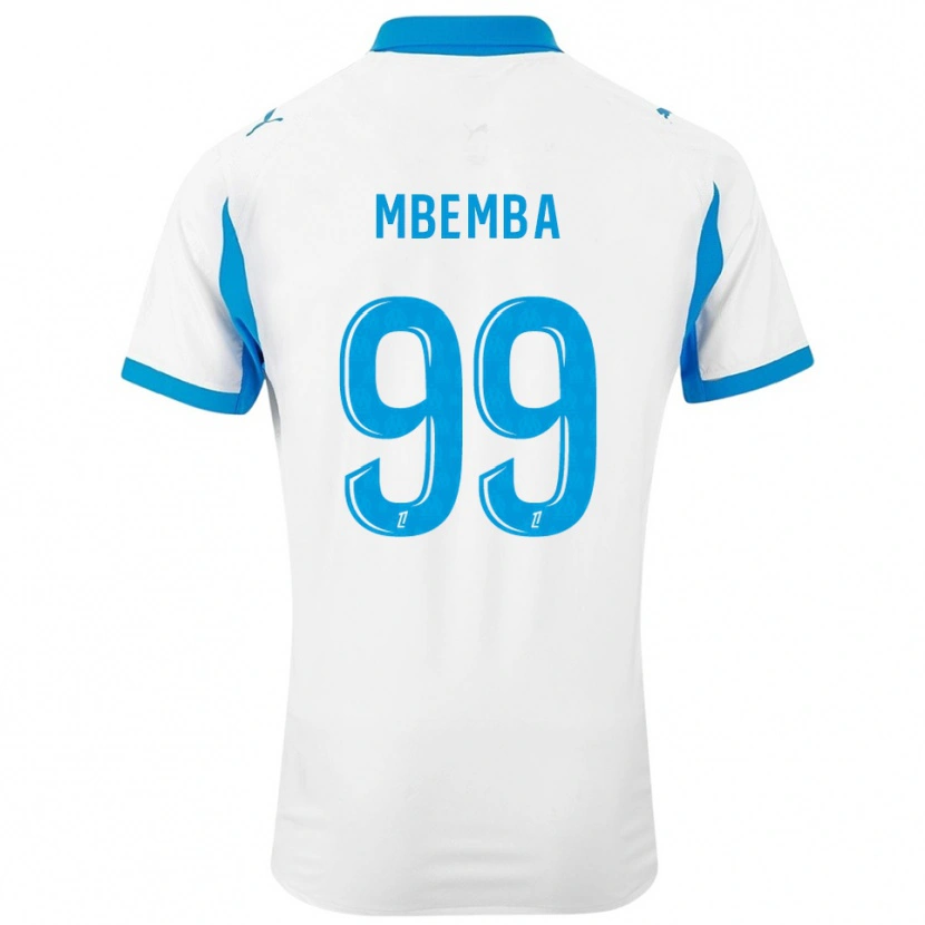 Danxen Kinder Chancel Mbemba #99 Weiß Himmelblau Heimtrikot Trikot 2025/26 T-Shirt Schweiz