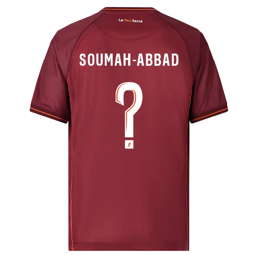 Danxen Kinder Édouard Soumah-Abbad #0 Burgunderrot Weiß Heimtrikot Trikot 2025/26 T-Shirt Schweiz