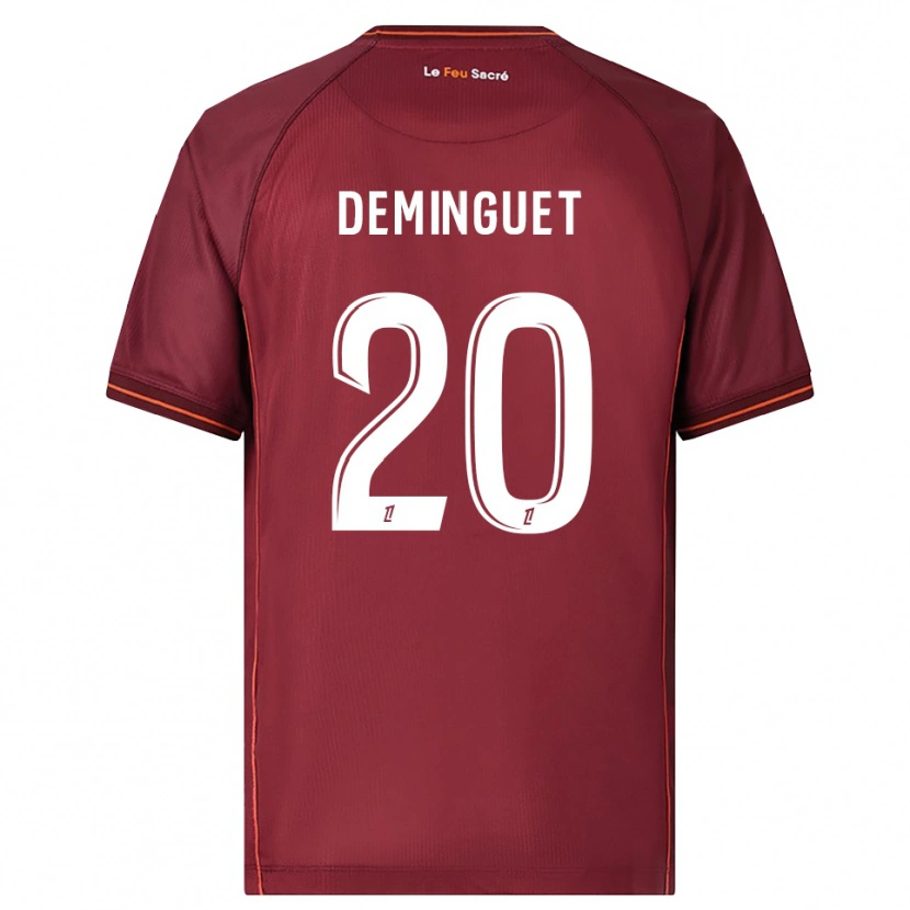 Danxen Kinder Jessy Deminguet #20 Burgunderrot Weiß Heimtrikot Trikot 2025/26 T-Shirt Schweiz