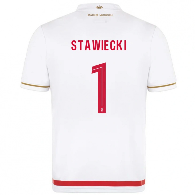 Danxen Kinder Jules Stawiecki #1 Rot Weiß Heimtrikot Trikot 2025/26 T-Shirt Schweiz