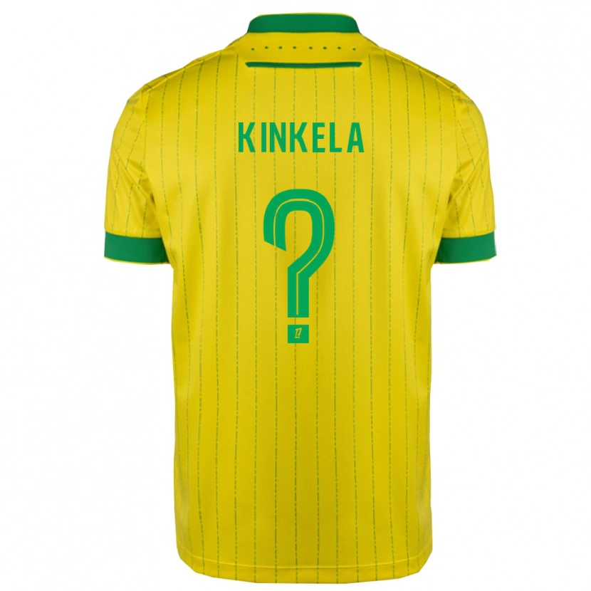 Danxen Kinder Anthony Kinkela #0 Gelb Grün Heimtrikot Trikot 2025/26 T-Shirt Schweiz