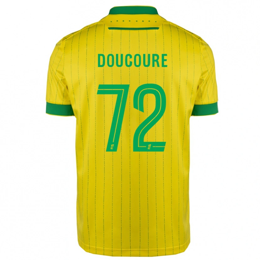 Danxen Kinder Sékou Doucouré #72 Gelb Grün Heimtrikot Trikot 2025/26 T-Shirt Schweiz