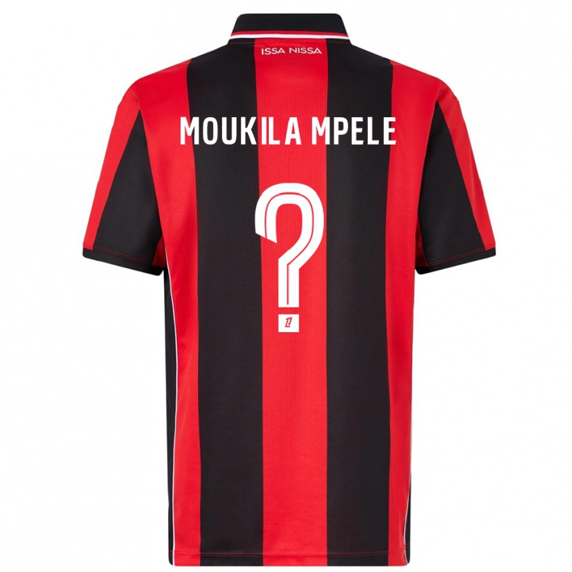 Danxen Kinder Beny Moukila Mpele #0 Rot Schwarz Heimtrikot Trikot 2025/26 T-Shirt Schweiz