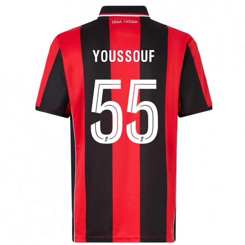 Danxen Kinder Youssouf Ndayishimiye #55 Rot Schwarz Heimtrikot Trikot 2025/26 T-Shirt Schweiz