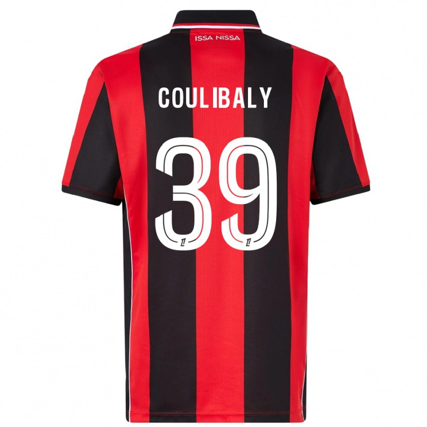 Danxen Kinder Djibril Coulibaly #39 Rot Schwarz Heimtrikot Trikot 2025/26 T-Shirt Schweiz