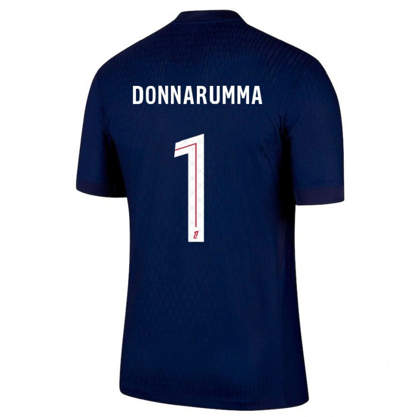 Danxen Kinder Gianluigi Donnarumma #1 Marine Rot Heimtrikot Trikot 2025/26 T-Shirt Schweiz